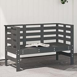 Banc de jardin gris 111,5x53x71 cm bois massif de pin