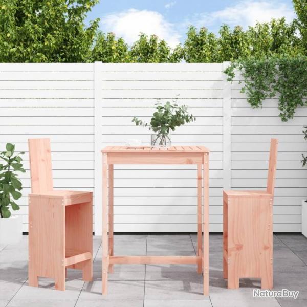 bar de jardin 3 pcs bois massif de Douglas