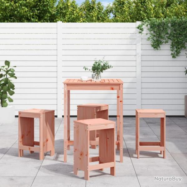 bar de jardin 5 pcs bois massif de Douglas