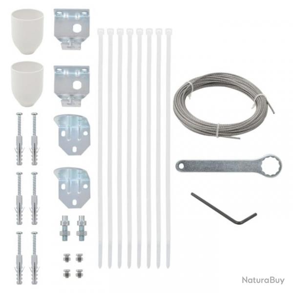 Ensemble d'accessoires pour cran de balcon 29 pcs alsavelo