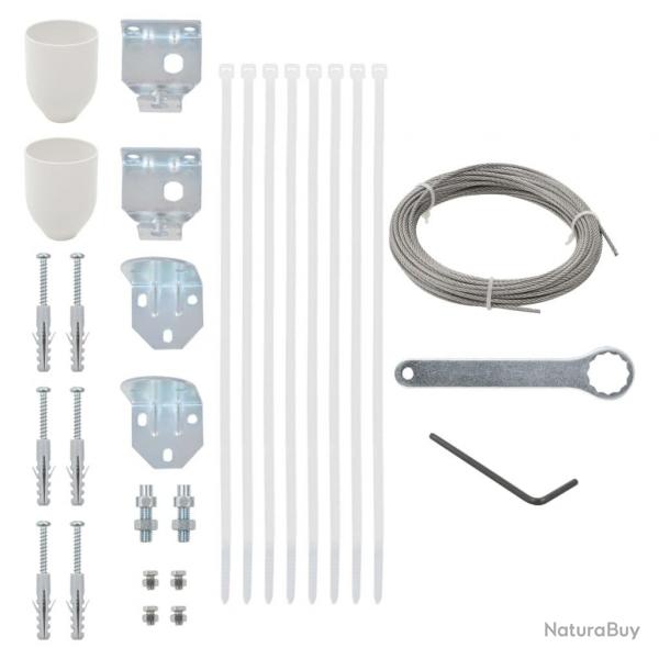 Ensemble d'accessoires pour cran de balcon 29 pcs alsavelo