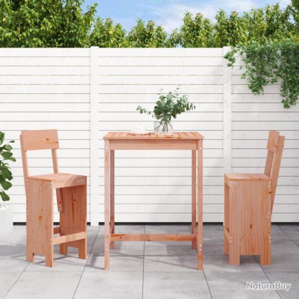 bar de jardin 3 pcs bois massif de Douglas