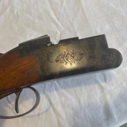 Très beau Fusil superposé SUPER CHARLIN jaspé cal 16