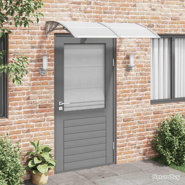Auvent de porte Gris 150x75 cm Polycarbonate alsavelo