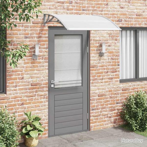 Auvent de porte Gris 120 x 100 cm PC alsavelo