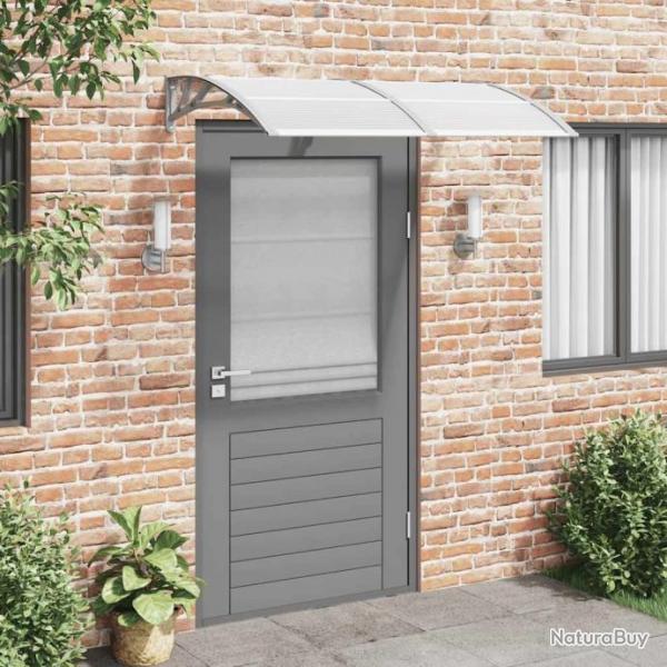 Auvent de porte Gris 150x100 cm Polycarbonate