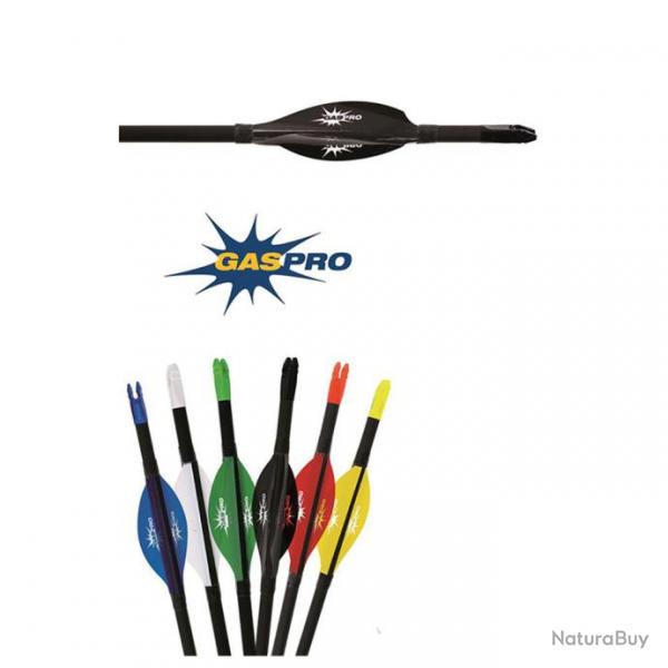 Lot de 50 plumes Gas Pro Spin Vane Field MED 2 pouces LH Noir