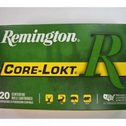 1 BOITE DE 20 MUNITIONS REMINGTON CALIBRE 300 WM CORE LOKT PSP 180GR/11.7G NEUVE