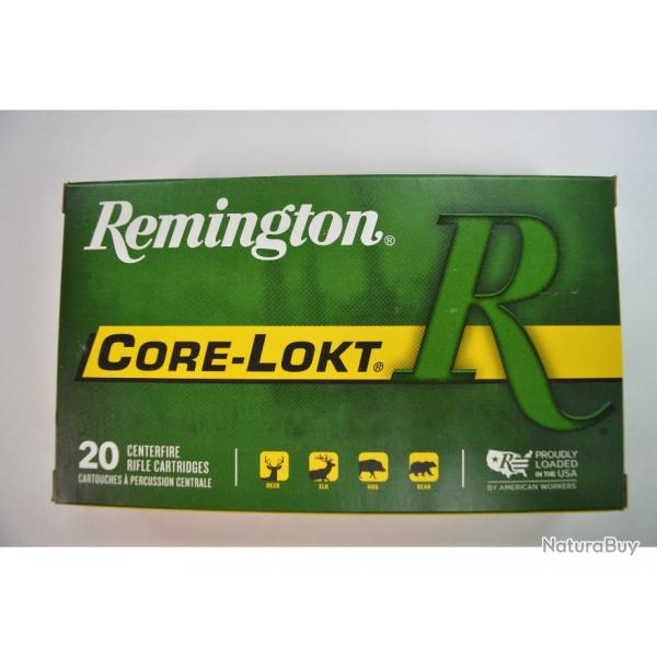 1 BOITE DE 20 MUNITIONS REMINGTON CALIBRE 300 WM CORE LOKT PSP 180GR/11.7G NEUVE