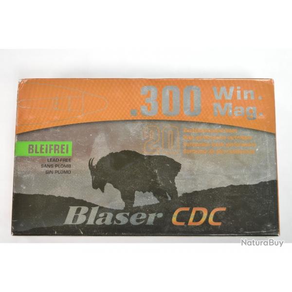 1 BOITE DE 20 MUNITIONS BLASER CALIBRE 300 WM CDC 160 GR/10.4G NEUVE