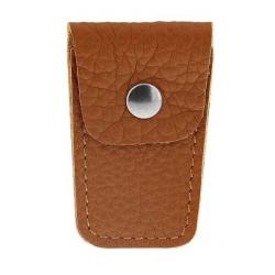 627.C Etui cuir camel Max Capdebarthes pour ciseaux pliants Nogent