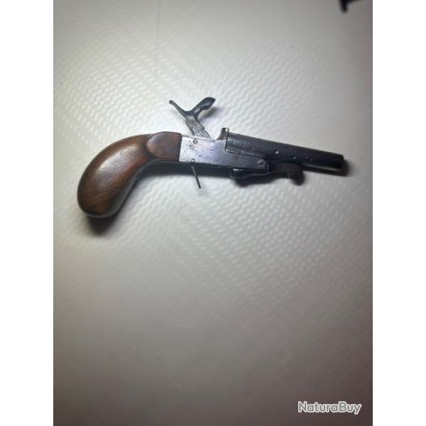 pistolet poudre noir a broche