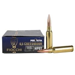 Munitions FIOCCHI 6.5 Creedmoor Perfecta HPBT 140gr - 9g x20