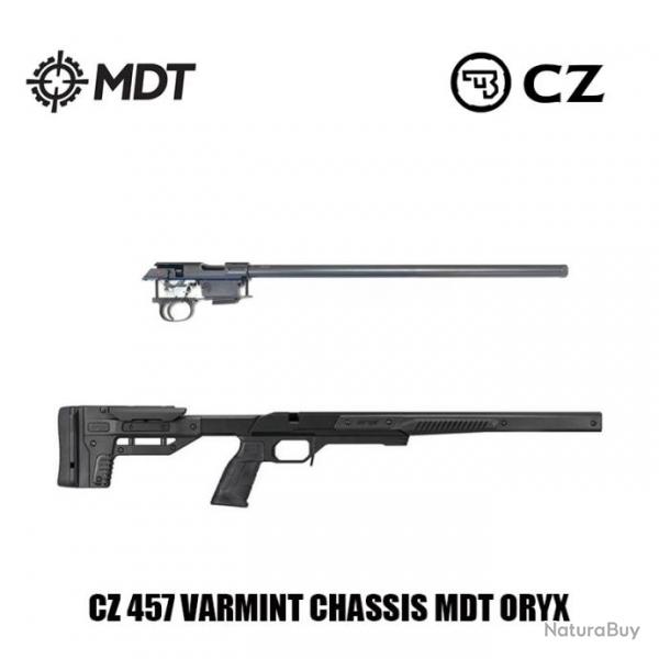 Carabine 22LR CZ 457 Varmint Chassis MDT ORYX Noir 20" filet