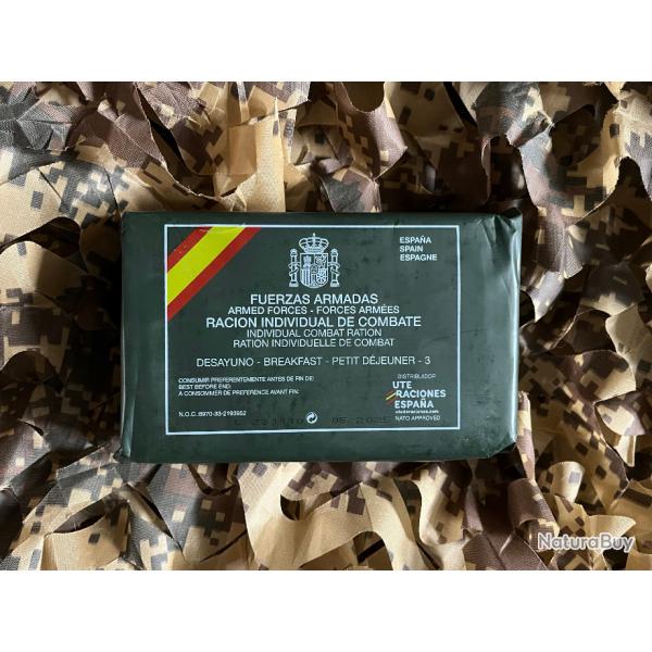 Ration de combat espagnole petit djeuner