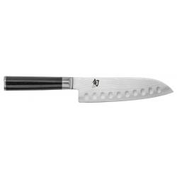 Kai DM-0718 Shun Classic Couteau Santoku Japonais lame Damas alvéolée de 18 cm