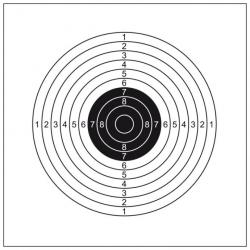 100 Cibles cartonnées 14 x 14 cm SHOOT AGAIN
