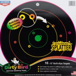 20 Cibles Dirty Birds multicolores 20cm - Birchwood Casey