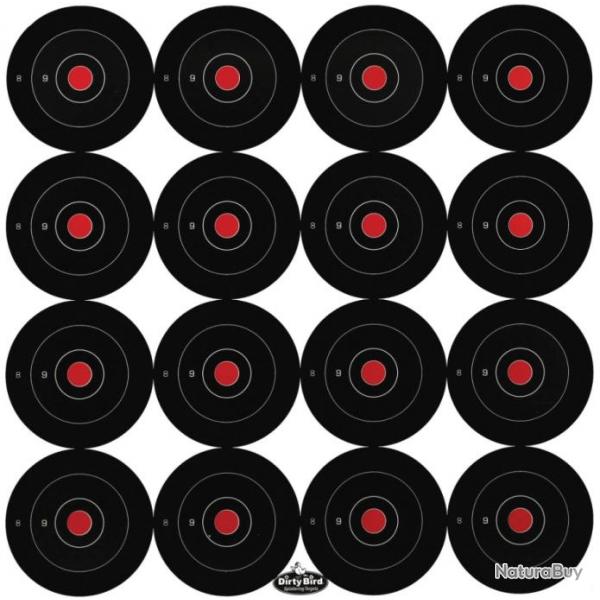 Lot de 192 cibles 3'' ractives Dirty Bird. Birchwood-Casey