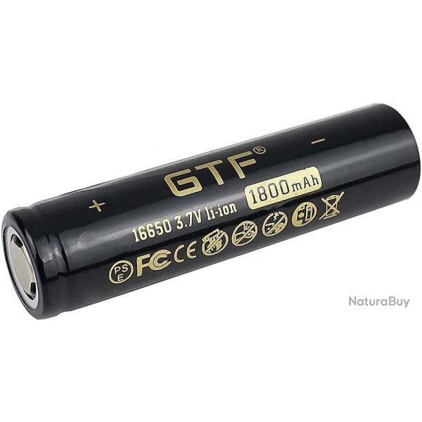 Batterie 16650 Rechargeable1800Mah 3.7V au lithium-ion protge