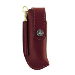 76812 Etui Max Capdebarthes cuir Pérou pour couteaux de chasse + fusil