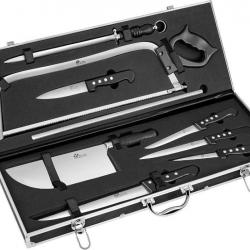 Vente Flash VALISE DE CHASSEUR PROFESSIONNELLE LOT 8 PIECES 1 FUSIL + 1 SCIE + 1 COUPERET 1 (0925)