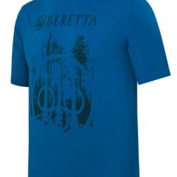 T-shirt BERETTA outline bleu