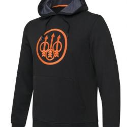 Pull sweatshirt BERETTA pintail hoodie noir/orange