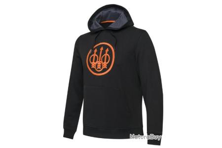 Pull sweatshirt BERETTA pintail hoodie noir/orange Pulls et