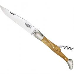 LAGUIOLE G.DAVID 2P OLIVIER MITRES INOX MAT 12CM G.DAVID