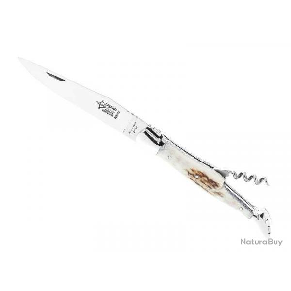 LAGUIOLE G.DAVID 2P CERF MITRES INOX 12CM