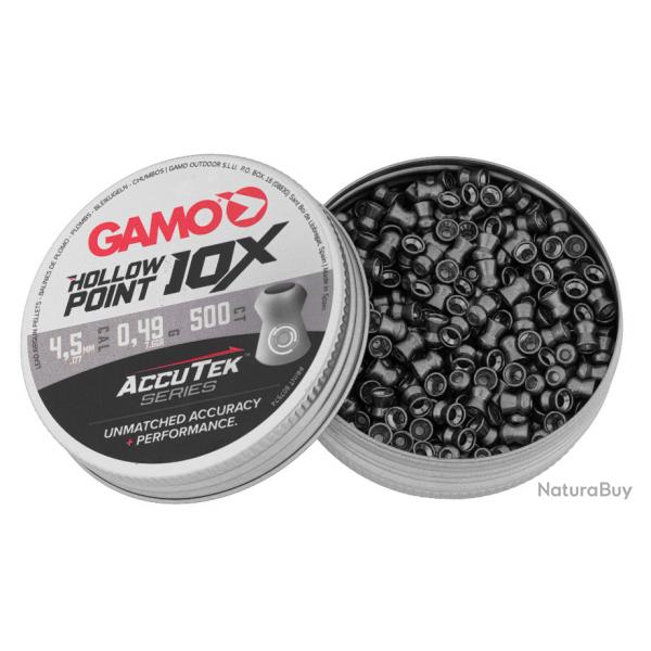 Plombs Gamo Hollow Point Accutek 4.5mm (X500)