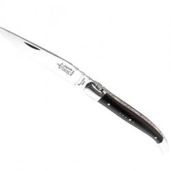 LAGUIOLE G.DAVID FORGE EBENE/ROUGE 12CM MITRES INOX