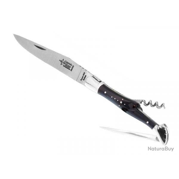 LAGUIOLE G.DAVID 3P CORNE MITRES INOX 12CM