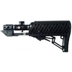 Tippmann TMC Air-Thru Stock / Crosse complète incluant système HP de 0,2 litres - noir