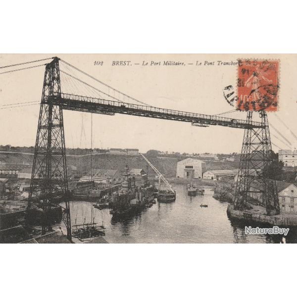 CPA -BREST - le port militaire - le pont transbordeur N108