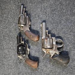 Lot de 03 revolvers 320 bulldog (tous fonctionnel)