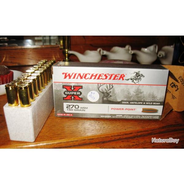 balles 270 WSM Winchester 150 grain