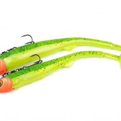 Leurre Souple Fox Rage Pelagic Ready Rig Slick Fast 21cm 60g 21cm Lemon Tiger A l'unité