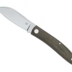 COUTEAU FOX LIVRI MICARTA VERT/MARRON