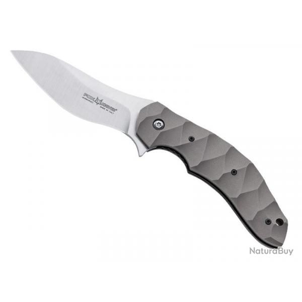 COUTEAU FOX FLIPPER TITANIUM MANCHE NYLON