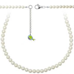 Collier en nacre de coquillage - Perles rondes 6 mm - 50 cm