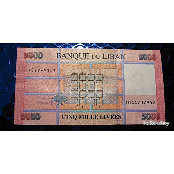 LIBAN billet de 5000 livres  etat neuf