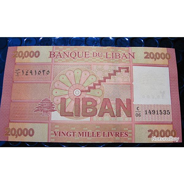 LIBAN billet de 20000 livres  etat neuf env 2012