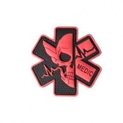 Patch Crane Médical rouge PVC velcro