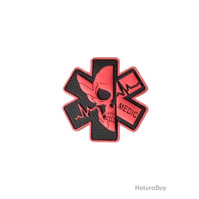Patch Airsoft Humoristique - Hey F*** Face - Rouge - PVC