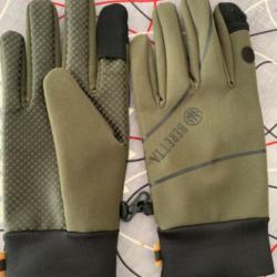 Gants Beretta Softshell verts taille L neufs