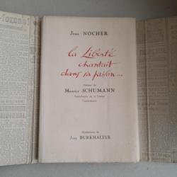 ?La liberté chantait dans sa prison- Jean Nocher, 1945. Rare avec son étui