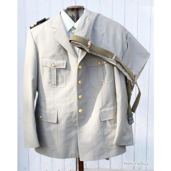 ARMEE FRANCAISE Lot veste pantalon chemise ceinture grande tenue OFFICIER SUPERIEUR LBV25VET002