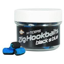 Dumbells Flottant Dynamite Baits N-Ticers Zig Black & Blue 12X6mm